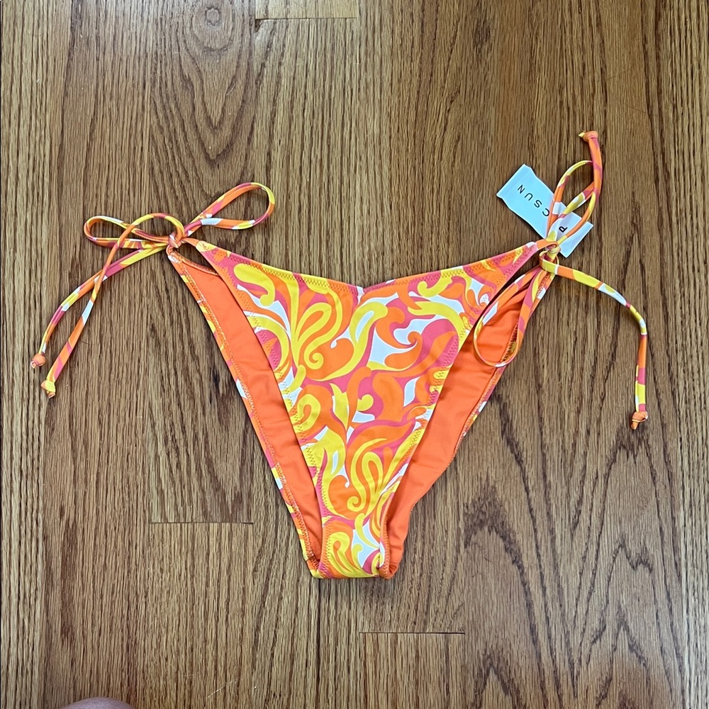 NWT Colorful Swirl Bikini Bottom